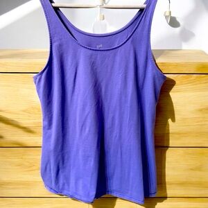 J. Jill Perfect Tank Purple Size L 95% Cotton 5% Lycra. Excellent Condition